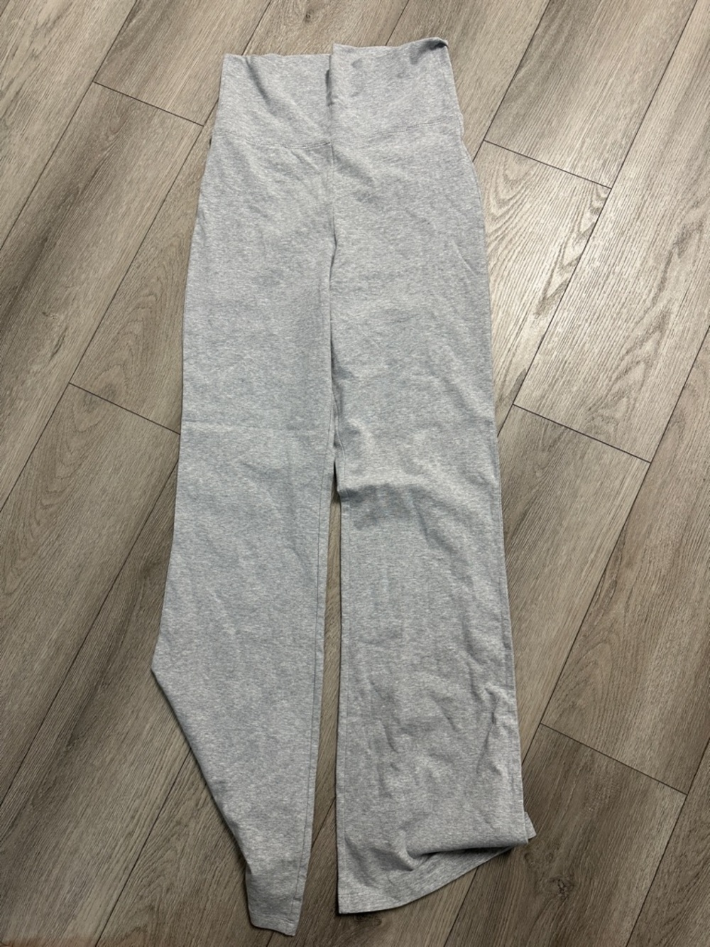 Women’s Grey Stretch Wide-Leg Kids Pants